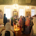 Епископ Серафим совершил Литургию в Богоявленском храме г. Калуги