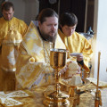 Епископ Серафим совершил Божественную литургию в Свято-Никольском Черноостровском монастыре города Малоярославца