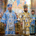 Архиерейское богослужение в Свято-Троицком кафедральном соборе г. Калуги
