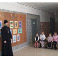 Священнослужитель Медынского района провел духовную беседу со школьниками