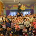 Приход Никольского храма поздравил воспитанников и сотрудников детского дома «Мечта» с Рождеством