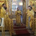 Епископ Серафим совершил Божественную литургию в Никитском храме г. Калуги