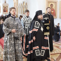 Епископ Серафим совершил Литургию Преждеосвященных Даров в монастыре Калужской иконы Божьей Матери