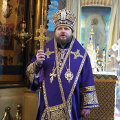 Епископ Серафим совершил Божественную литургию в Никольском храме г. Калуги