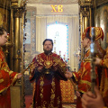В праздник Светлого Христова Воскресения епископ Серафим совершил Пасхальное богослужение в Никольском храме