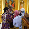 В Великий Четверг митрополит Климент совершил Литургию в Свято-Троицком соборе