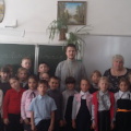 Клирик Калужской епархии провел беседу с воспитанниками СОШ г. Медынь