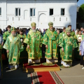 В день памяти преподобного Пафнутия Боровского в его святой обители совершены праздничные богослужения