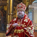 На Отдание праздника Пасхи, епископ Серафим совершил Литургию в Никольском храме