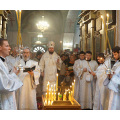 Епископ Тарусский Серафим совершил заупокойное богослужение в Никольском храме Калуги