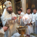 На праздник Крещения Господня епископ Серафим совершил Литургию в Никольском храме