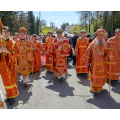 Во Вторник Светлой седмицы архиереи Калужской митрополии возглавили праздничные пасхальные богослужения в городе Козельске