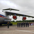 Клирики Калужской епархии совершили освящение самолета Ил-76МД авиации Росгвардии «Игорь Груднов»