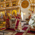 В день памяти великомученика Георгия Победоносца епископ Никита совершил Литургию в Мещовском Георгиевском монастыре