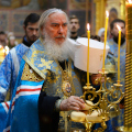 В канун праздника Успения Пресвятой Богородицы митрополит Климент совершил всенощное бдение в Троицком соборе