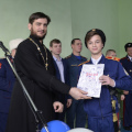 Представитель Калужской епархии посетил принятие присяги воспитанниками кадетских классов