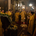 В канун празднования дня памяти свт. Николая митрополит Климент совершил всенощное бдение в Никольском храме