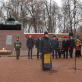 Заупокойной литией начался торжественный митинг, посвящённый 78-летию освобождения Медыни