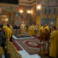 В канун Недели о мытаре и фарисее в Свято-Троицком соборе прошло архиерейское богослужение