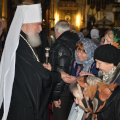 Митрополит Климент совершил Литургию Преждеосвященных Даров в Свято-Никольском храме г. Калуги