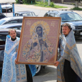 Крестный ход с чудотворным образом иконы Божией Матери «Калужская» посетил Козельскую епархию