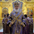 В Неделю 5-ю Великого поста глава Калужской митрополии совершил Литургию в Свято-Троицком кафедральном соборе