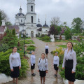 Прошла онлайн-линейка в Православной гимназии при Свято-Никольском Черноостровском женском монастыре