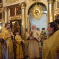 Митрополит Калужский и Боровский Климент совершил воскресную Божественную литургию в Благовещенском кафедральном соборе г. Боровска