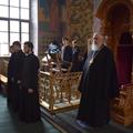 Во второй день Великого поста митрополит Климент молился за богослужением в Свято-Троицком кафедральном соборе Калуги
