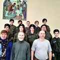 В храме Рождества Христова в г. Обнинске побывали гости - сержантский состав Молодёжной казачьей организации "Засечная черта"