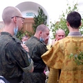 Военнослужащие с. Курилово посетили на праздник Святой Троицы храм в честь Благовещения Пресвятой Богородицы 