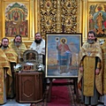 Духовенство третьего благочиния отслужило молебен у мощей святого Александра Невского