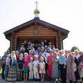 В деревне Сляднево Малоярославецкого района совершено великое освящение нового построенного храма в честь Благовещения Пресвятой Богородицы