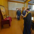 Калужская епархия передала в дар икону великомученика Георгия  городскому военкомату
