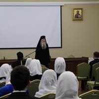 Студенты духовных школ Калужской епархии приняли участие во встрече с иноком Киприаном (Бурковым)