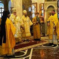 Архиерейская Божественная литургия в Свято-Никольском Черноостровском женском монастыре