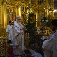 Митрополит Климент возглавил богослужение в Свято-Троицком кафедральном соборе г. Калуги в канун Рождества
