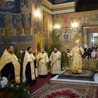 Митрополит Климент возглавил вечернее богослужение в Свято-Троицком кафедральном соборе г. Калуги