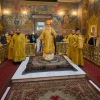 Митрополит Климент возглавил вечернее богослужение в Свято-Троицком кафедральном соборе г. Калуги