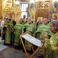 Молебное пение у мощей преподобного Сергия Радонежского совершило духовенство 7-го благочиния Калужской епархии