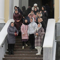 Учащиеся Калужского духовного училища посетили монастырь Свято-Тихонову пустынь