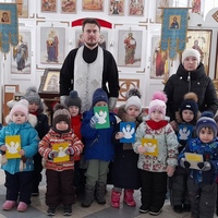 Дети и воспитатели детского сада посетили храм в честь Покрова Пресвятой Богородицы г. Медынь