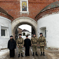 Помощник благочинного по взаимодействию с силовыми структурами совершил паломничество с военнослужащими в Боровском районе