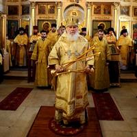 Митрополит Климент совершил Литургию в кафедральном Благовещенском соборе г. Боровска